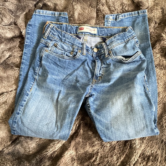 LEVIS Boys 502 Regular taper jeans EUC sz 12 Husky - Picture 2 of 8